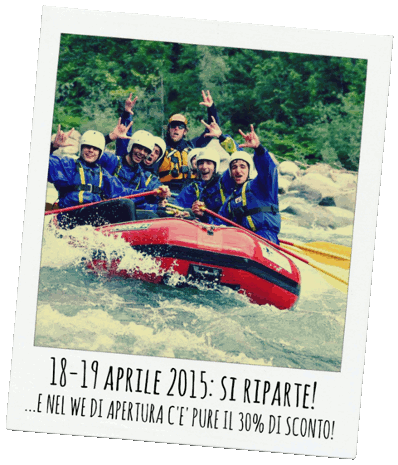 rafting al monrosa, apertura stagione