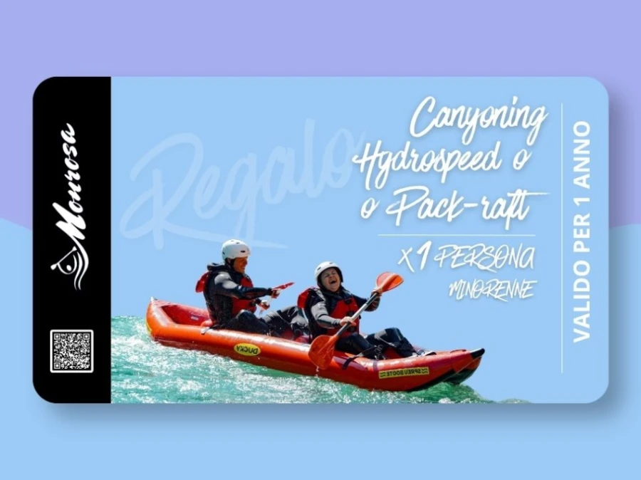 Canyoning Sorba, Hydrospeed, Mini-raft <br>1 minorenne